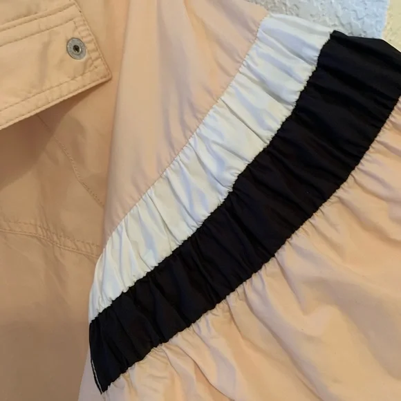 💋NWT💋Free People Cream Bomber‎ Jacket with Black and White Stripes 030 - Picture 4 of 6